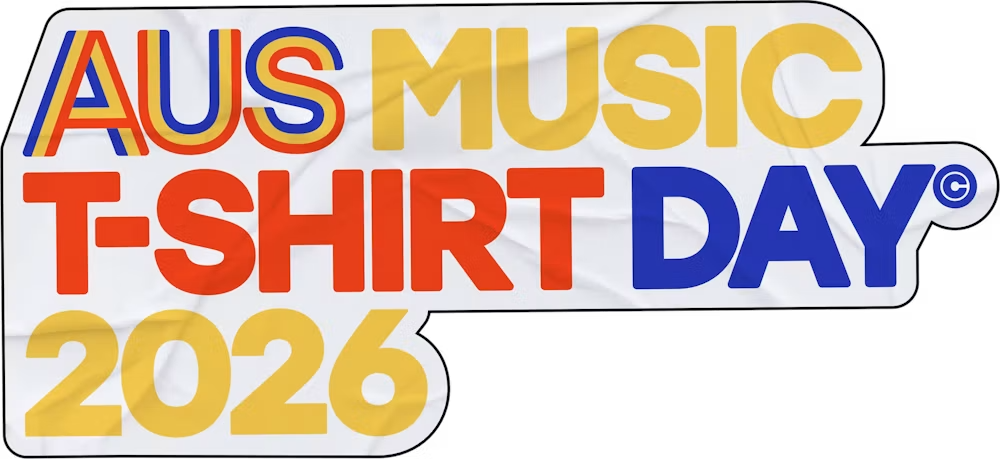 Ausmusic T-Shirt Day Support Act 2026 Official Merchandise